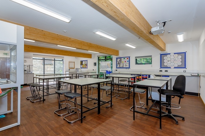 Claremont Fan science lab double storey eco building by The Learning Escape