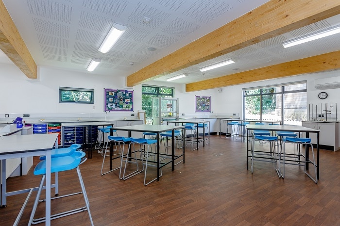 Claremont Fan science lab double storey eco building by The Learning Escape