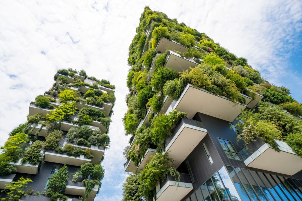 Skyscraper named Vertical Forest in Milan